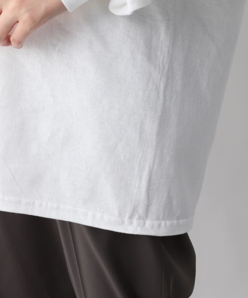 A part by（アパートバイ）の「Marilyn ロングスリーブTシャツ*SS　933919（Tシャツ/カットソー・レディース・チャコールグレー/オフホワイト/アイボリー・FREE）」の11枚目の写真
