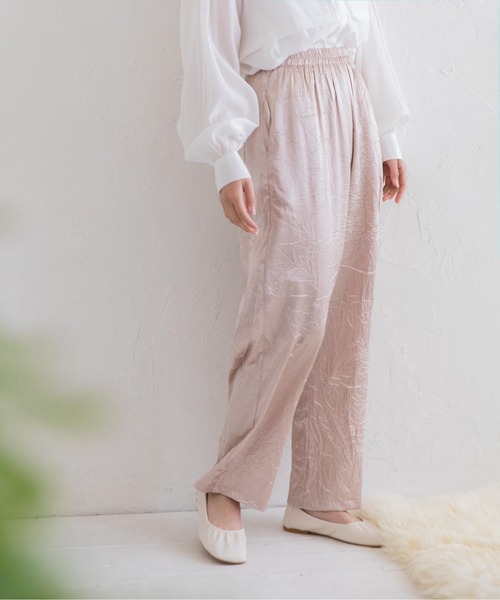 Mysa&Liina（ミーサリーナ）の「サテンパンツ（その他パンツ・レディース・グリーン/ブラウン/ベージュ・M）」の13枚目の写真