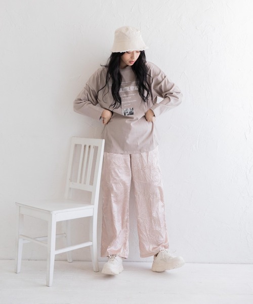 Mysa&Liina（ミーサリーナ）の「サテンパンツ（その他パンツ・レディース・グリーン/ブラウン/ベージュ・M）」の10枚目の写真