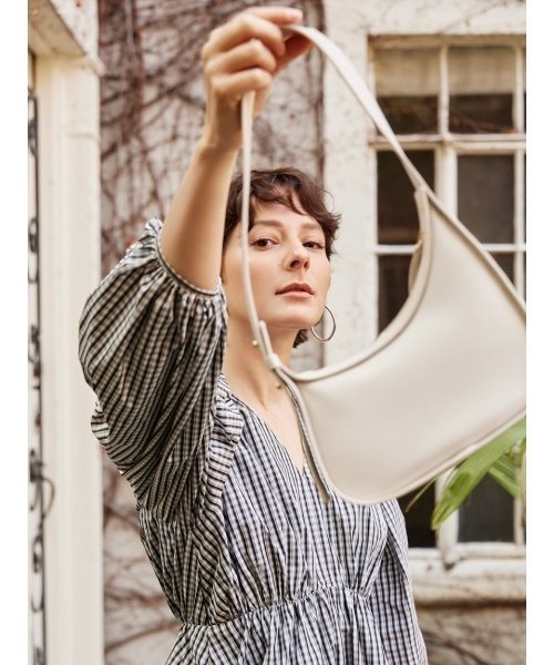 SNIDEL（スナイデル）の「タフタボリュームミディワンピース