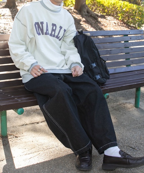 PairPair（ペアペア）の「ヘビーウェイトBIGロゴスウェット(ユニセックス)（スウェット・メンズ・ライトグレー/グリーン/スミクロ・MEDIUM/LARGE）」の8枚目の写真