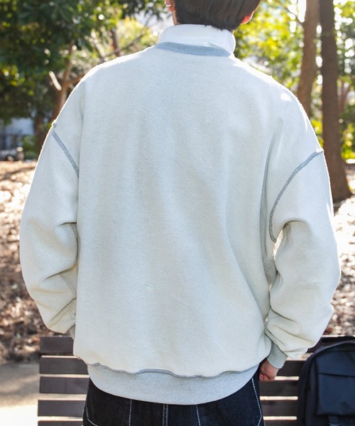 PairPair（ペアペア）の「ヘビーウェイトBIGロゴスウェット(ユニセックス)（スウェット・メンズ・ライトグレー/グリーン/スミクロ・MEDIUM/LARGE）」の21枚目の写真