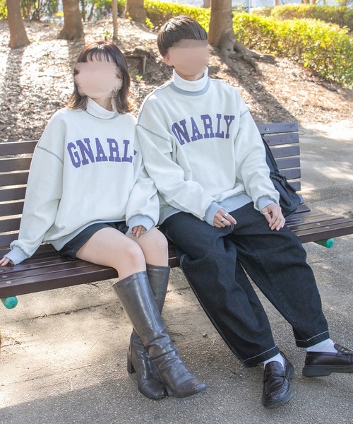 PairPair（ペアペア）の「ヘビーウェイトBIGロゴスウェット(ユニセックス)（スウェット・メンズ・ライトグレー/グリーン/スミクロ・MEDIUM/LARGE）」の20枚目の写真