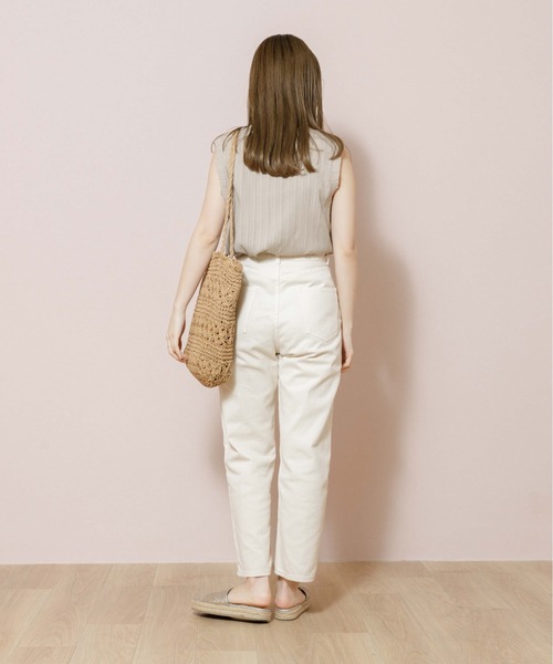 flower(フラワー)の「マインデニムパンツ3(デニムパンツ・レディース・アイボリー/ブラック・SMALL/MEDIUM)」の17枚目の写真