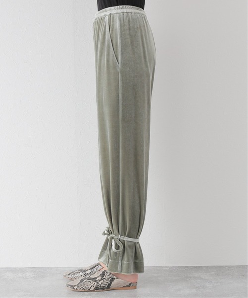 JOURNAL STANDARD（ジャーナルスタンダード）の「ベロアタイドヘムパンツ（その他パンツ・レディース・モスグリーン/バーガンディー・38/36）」の22枚目の写真