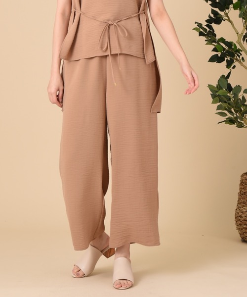 INTERPLANET（インタープラネット）の「エシカルポリパンツ（その他パンツ・レディース・ライトグレー/ブラウン/カーキ・FREE）」の2枚目の写真