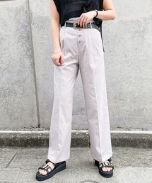 PAGEBOY | リネンコンフロントボタンパンツ(その他パンツ)