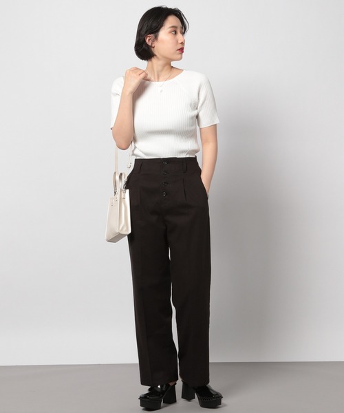 PAGEBOY(ページボーイ)の「リネンコンフロントボタンパンツ(その他パンツ・レディース・ブラック/オリーブ/グレイッシュベージュ・FREE)」の19枚目の写真