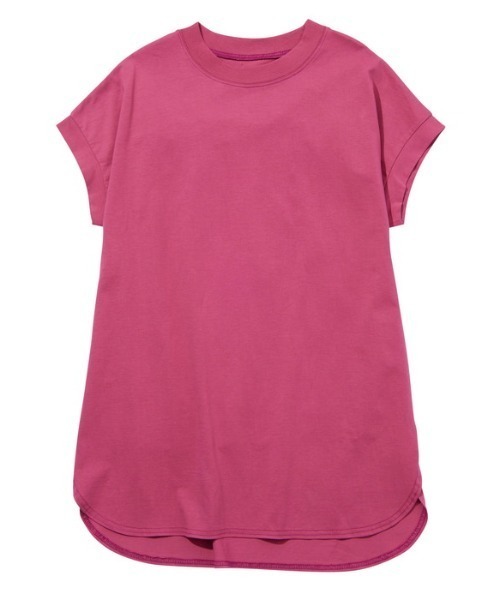 GeeRA（ジーラ）の「【新色追加】綿100％フレンチスリーブオーバーサイズＴシャツ（Tシャツ/カットソー・レディース・ベージュ/オレンジ/オフホワイト/ブラック/カーキ/パープル/ピンク/ブルー/ホワイト系その他・LARGE/SMALL/MEDIUM/X-LARGE/XX-LARGE）」の22枚目の写真