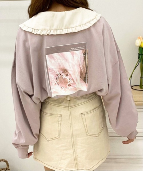 apres jour（アプレジュール）の「アソートビッグスリットロンT【ZOZOTOWN限定アイテム】（Tシャツ/カットソー・レディース・オフホワイト/ホワイト系その他/ホワイト系その他3/アイボリー/ブラック系その他/ミント/ダークブルー/ブラック/ラベンダー/ホワイト系その他2・フリー/X-LARGE）」の10枚目の写真