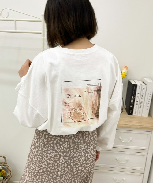 apres jour（アプレジュール）の「アソートビッグスリットロンT【ZOZOTOWN限定アイテム】（Tシャツ/カットソー・レディース・オフホワイト/ホワイト系その他/ホワイト系その他3/アイボリー/ブラック系その他/ミント/ダークブルー/ブラック/ラベンダー/ホワイト系その他2・フリー/X-LARGE）」の4枚目の写真