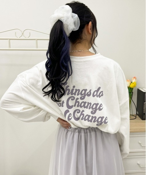 apres jour（アプレジュール）の「アソートビッグスリットロンT【ZOZOTOWN限定アイテム】（Tシャツ/カットソー・レディース・オフホワイト/ホワイト系その他/ホワイト系その他3/アイボリー/ブラック系その他/ミント/ダークブルー/ブラック/ラベンダー/ホワイト系その他2・フリー/X-LARGE）」の5枚目の写真