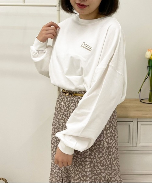 apres jour（アプレジュール）の「アソートビッグスリットロンT【ZOZOTOWN限定アイテム】（Tシャツ/カットソー・レディース・オフホワイト/ホワイト系その他/ホワイト系その他3/アイボリー/ブラック系その他/ミント/ダークブルー/ブラック/ラベンダー/ホワイト系その他2・フリー/X-LARGE）」の13枚目の写真