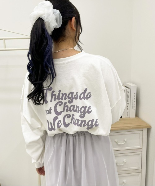 apres jour（アプレジュール）の「アソートビッグスリットロンT【ZOZOTOWN限定アイテム】（Tシャツ/カットソー・レディース・オフホワイト/ホワイト系その他/ホワイト系その他3/アイボリー/ブラック系その他/ミント/ダークブルー/ブラック/ラベンダー/ホワイト系その他2・フリー/X-LARGE）」の14枚目の写真