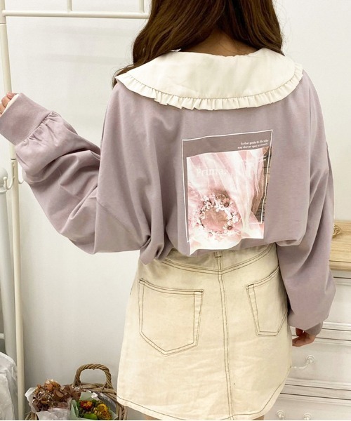 apres jour（アプレジュール）の「アソートビッグスリットロンT【ZOZOTOWN限定アイテム】（Tシャツ/カットソー・レディース・オフホワイト/ホワイト系その他/ホワイト系その他3/アイボリー/ブラック系その他/ミント/ダークブルー/ブラック/ラベンダー/ホワイト系その他2・フリー/X-LARGE）」の20枚目の写真