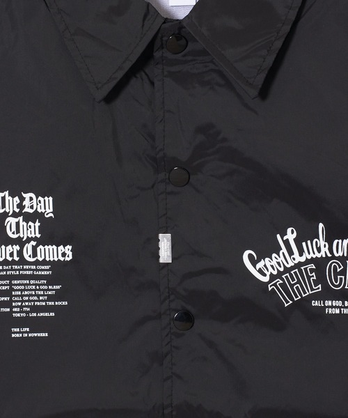 ジャケット・アウター THE CRIMIE Black Nylon Coach Jacket M CRIMIE（クライミー）の「GLGB COACH JACKET（ナイロン