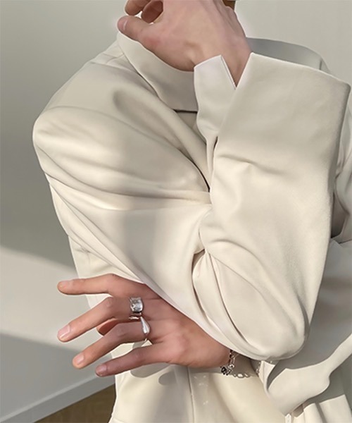 WESTBOY（ウエストボーイ）の「【COLN】Side Slit Tailored Jacket CLN21S10OT（テーラードジャケット・メンズ・ブラック/ベージュ・M/L/XL）」の5枚目の写真