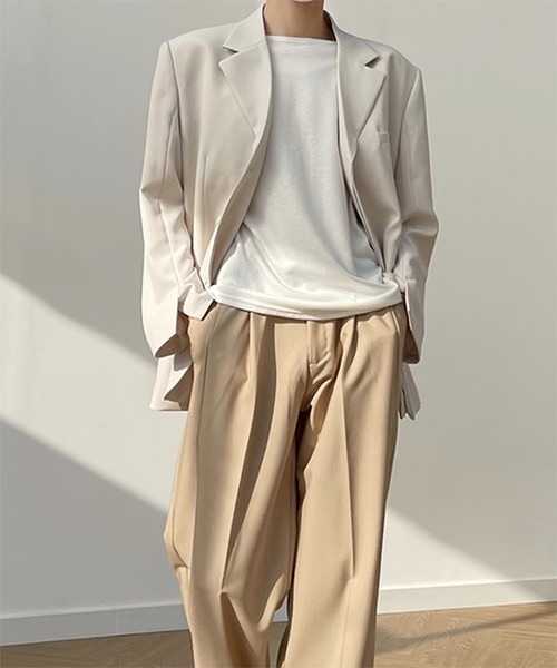 WESTBOY（ウエストボーイ）の「【COLN】Side Slit Tailored Jacket CLN21S10OT（テーラードジャケット・メンズ・ブラック/ベージュ・M/L/XL）」の12枚目の写真