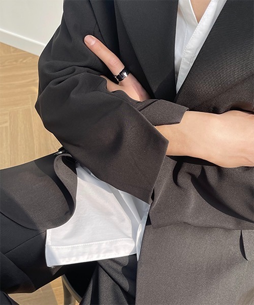 WESTBOY（ウエストボーイ）の「【COLN】Side Slit Tailored Jacket CLN21S10OT（テーラードジャケット・メンズ・ブラック/ベージュ・M/L/XL）」の16枚目の写真