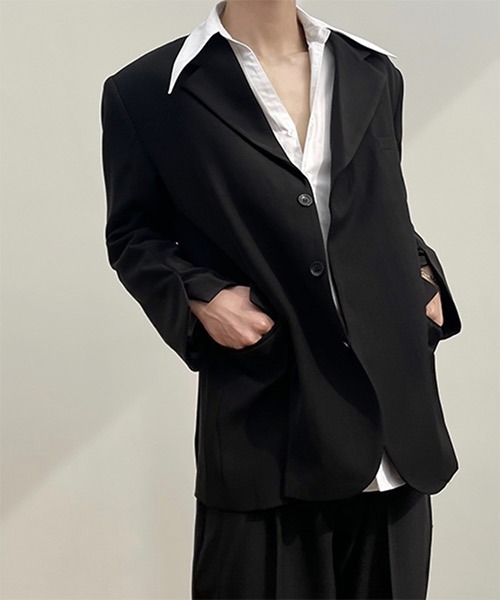 WESTBOY（ウエストボーイ）の「【COLN】Side Slit Tailored Jacket CLN21S10OT（テーラードジャケット・メンズ・ブラック/ベージュ・M/L/XL）」の18枚目の写真