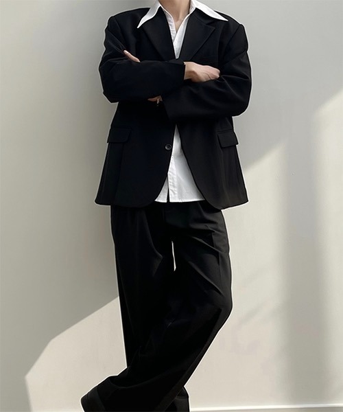 WESTBOY（ウエストボーイ）の「【COLN】Side Slit Tailored Jacket CLN21S10OT（テーラードジャケット・メンズ・ブラック/ベージュ・M/L/XL）」の21枚目の写真