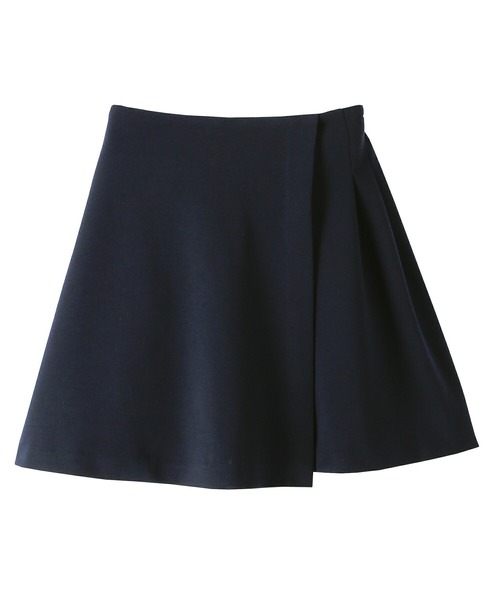 Catherine Cottage（キャサリンコテージ）の「無地ポンチキュロット ラップキュロット（スカート・キッズ・ブラック/ネイビー・100/110/120/130/165/140/150/160）」の4枚目の写真