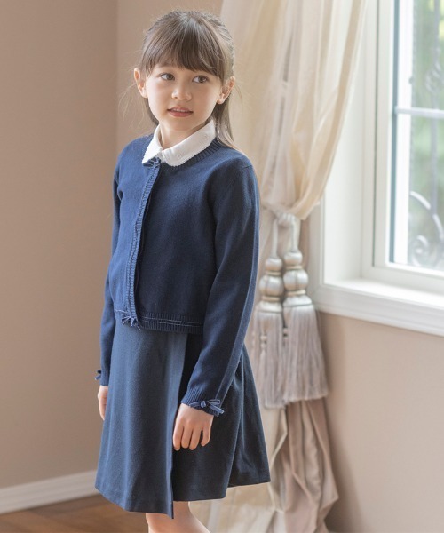 Catherine Cottage（キャサリンコテージ）の「無地ポンチキュロット ラップキュロット（スカート・キッズ・ブラック/ネイビー・100/110/120/130/165/140/150/160）」の7枚目の写真