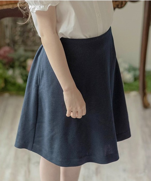 Catherine Cottage（キャサリンコテージ）の「無地ポンチキュロット ラップキュロット（スカート・キッズ・ブラック/ネイビー・100/110/120/130/165/140/150/160）」の18枚目の写真