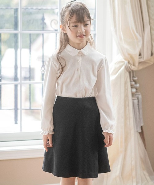 Catherine Cottage（キャサリンコテージ）の「無地ポンチキュロット ラップキュロット（スカート・キッズ・ブラック/ネイビー・100/110/120/130/165/140/150/160）」の20枚目の写真