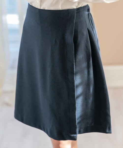 セール】無地ポンチキュロット ラップキュロット（スカート