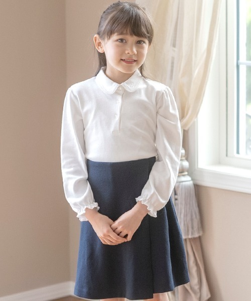 セール】無地ポンチキュロット ラップキュロット（スカート