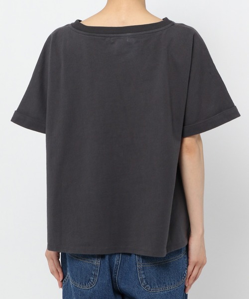 niko and...（ニコアンド）の「ジャケライクプリントTシャツ（Tシャツ/カットソー・レディース・ホワイト/ブラック/ベージュ・MEDIUM/LARGE）」の12枚目の写真