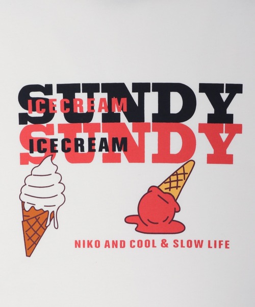 niko and...（ニコアンド）の「ジャケライクプリントTシャツ（Tシャツ/カットソー・レディース・ホワイト/ブラック/ベージュ・MEDIUM/LARGE）」の8枚目の写真