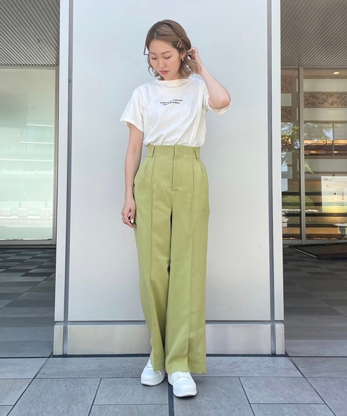 FREE'S MART（フリーズマート）の「◆アウトロックロゴプリントＴシャツ（Tシャツ/カットソー・レディース・ホワイト/ブラック/ブルー・FREE）」の5枚目の写真