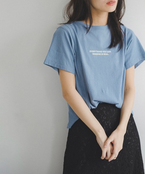 FREE'S MART（フリーズマート）の「◆アウトロックロゴプリントＴシャツ（Tシャツ/カットソー・レディース・ホワイト/ブラック/ブルー・FREE）」の8枚目の写真