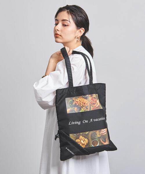 A VACATION(アヴァケーション)の「<A VACATION(ア ヴァケーション)>POCKETABLE BAG-united LOVE project 2021†◆(エコバッグ/サブバッグ・レディース・ブラック・FREE)」の15枚目の写真
