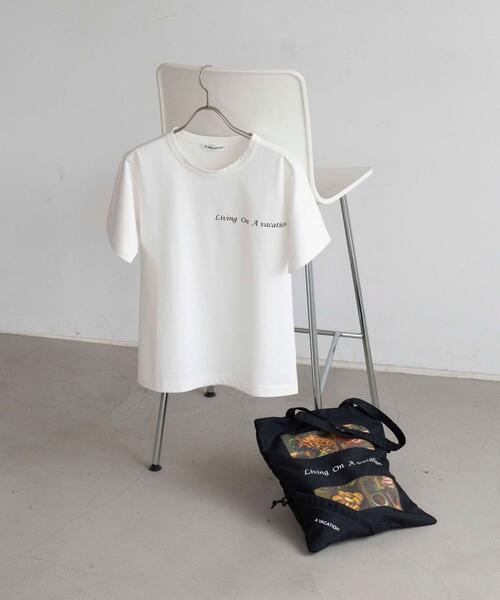 A VACATION(アヴァケーション)の「<A VACATION(ア ヴァケーション)>POCKETABLE BAG-united LOVE project 2021†◆(エコバッグ/サブバッグ・レディース・ブラック・FREE)」の16枚目の写真