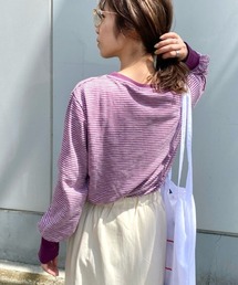 Kastane | スラブリンガーボーダーロンTee(Tシャツ/カットソー)