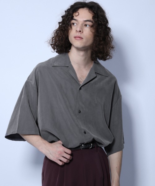 HARE（ハレ）の「モダールカイキンシャツSS(HARE)（シャツ/ブラウス・メンズ・ホワイト/パープル/ブルー/ブラック/グレー/グレー系その他・SMALL/MEDIUM）」の4枚目の写真