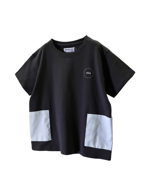 go slow caravan(ゴースローキャラバン)の「MOVENPICK / モーベンピック サイドポケット付きワンポイント刺繍Tシャツ (M4)(Tシャツ/カットソー・キッズ・ブラック/ベージュ・100/110/120/130/140/150/160)」の9枚目の写真