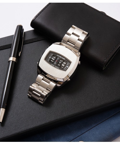 FUTURE FUNK(フーチャーファンク)の「【FUTUREFUNK】トノーケースモデル FF101-SV-MT(アナログ腕時計・メンズ・シルバー系その他・FREE)」の1枚目の写真