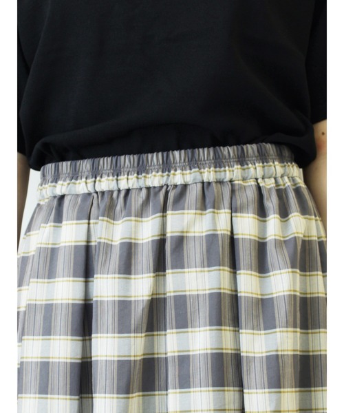 Te chichi（テチチ）の「オーガンジーチェックスカート（スカート・レディース・オフホワイト/チャコールグレー/ネイビー・ﾌﾘ-）」の8枚目の写真