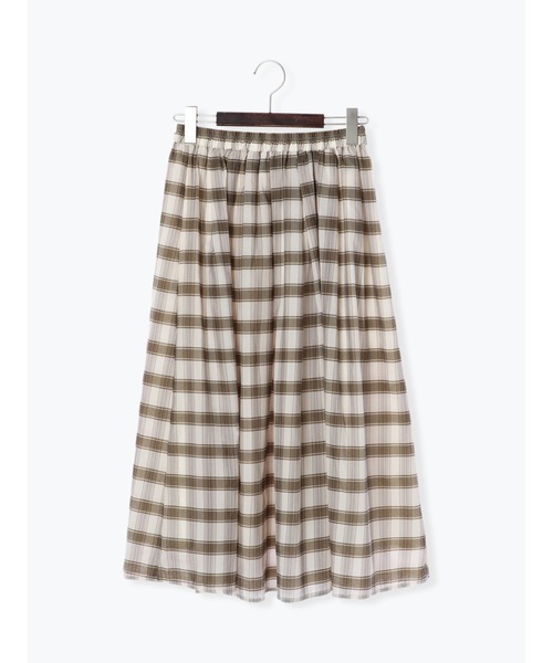 Te chichi（テチチ）の「オーガンジーチェックスカート（スカート・レディース・オフホワイト/チャコールグレー/ネイビー・ﾌﾘ-）」の18枚目の写真