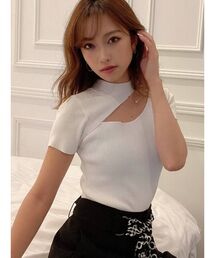 RESEXXY | バックネックリボンニットトップス(ニット/セーター)