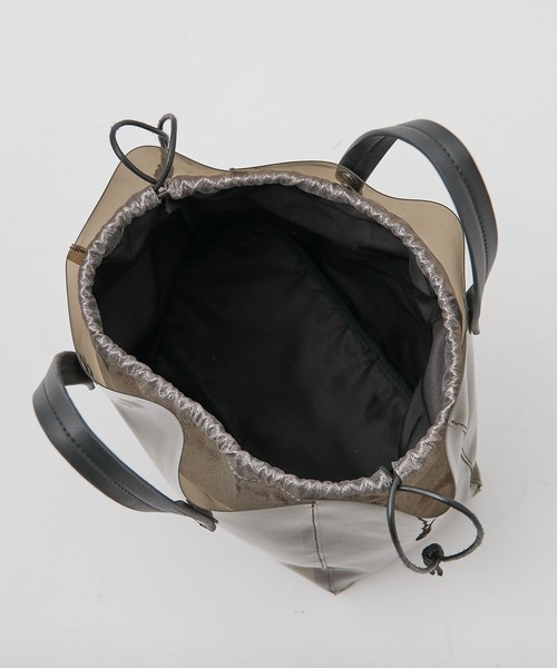 COLONY 2139（コロニートゥーワンスリーナイン）の「巾着付きクリアトートバッグ（トートバッグ・レディース・ホワイト/ブラック/ブラウン/クリア・FREE）」の11枚目の写真