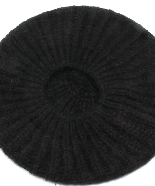 rienda(リエンダ)の「カラーknitベレー帽(ハンチング/ベレー帽・レディース・ブラック/ネイビー/アイボリー・FREE)」の4枚目の写真