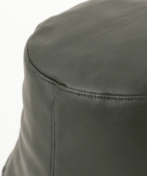 Ray BEAMS（レイビームス）の「Ray BEAMS / フェイク レザー チューリップ ハット（ハット・レディース・ブラック/ベージュ/オリーブ・ONE SIZE）」の13枚目の写真
