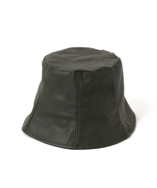Ray BEAMS（レイビームス）の「Ray BEAMS / フェイク レザー チューリップ ハット（ハット・レディース・ブラック/ベージュ/オリーブ・ONE SIZE）」の17枚目の写真