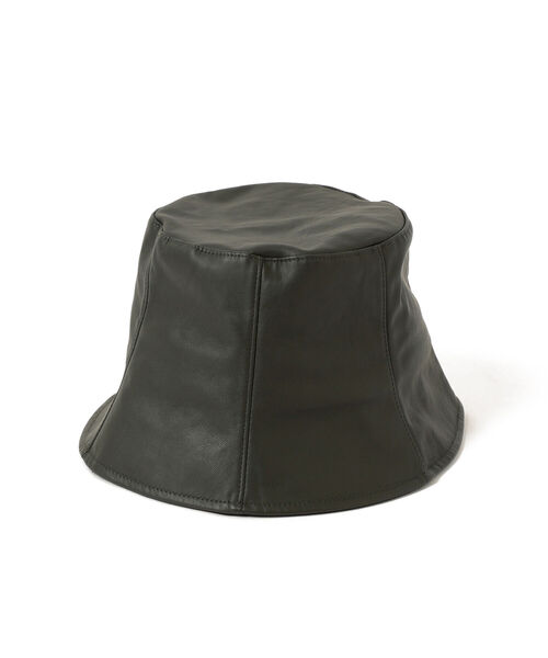 Ray BEAMS（レイビームス）の「Ray BEAMS / フェイク レザー チューリップ ハット（ハット・レディース・ブラック/ベージュ/オリーブ・ONE SIZE）」の18枚目の写真