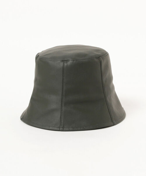 Ray BEAMS（レイビームス）の「Ray BEAMS / フェイク レザー チューリップ ハット（ハット・レディース・ブラック/ベージュ/オリーブ・ONE SIZE）」の20枚目の写真